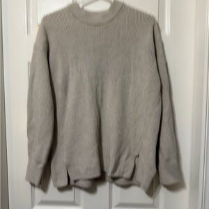 Lululemon athletica merino wool blend ribbed crew neck size 6 vguc
